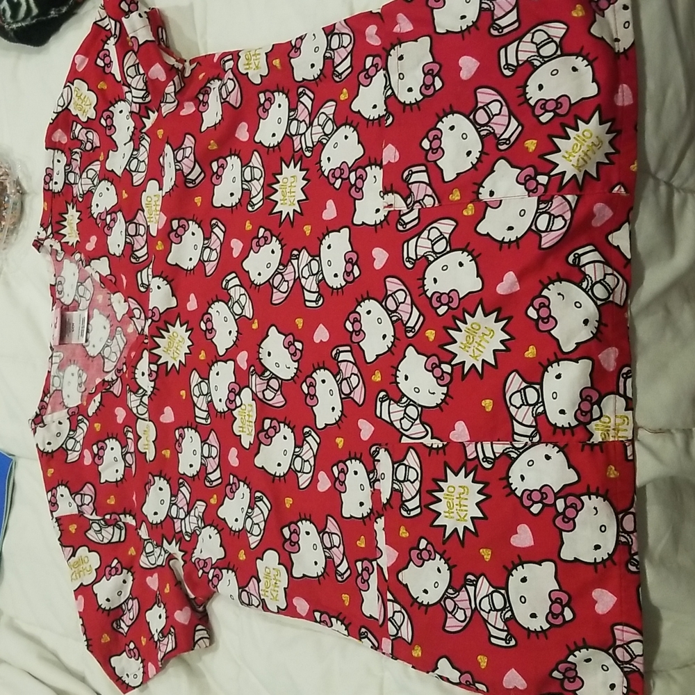 Hello kitty junior scrub top